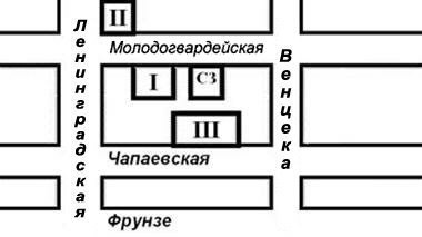 Карта расположения корпусов